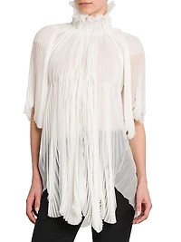 Silk High Neck Blouse
