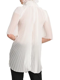 Silk High Neck Blouse