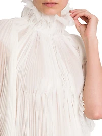 Silk High Neck Blouse