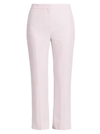 Crepe Cropped Cigarette Pants