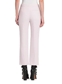 Crepe Cropped Cigarette Pants