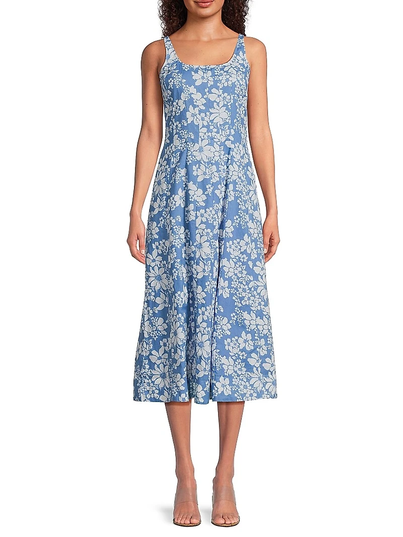 Camillie Floral Midi-Dress