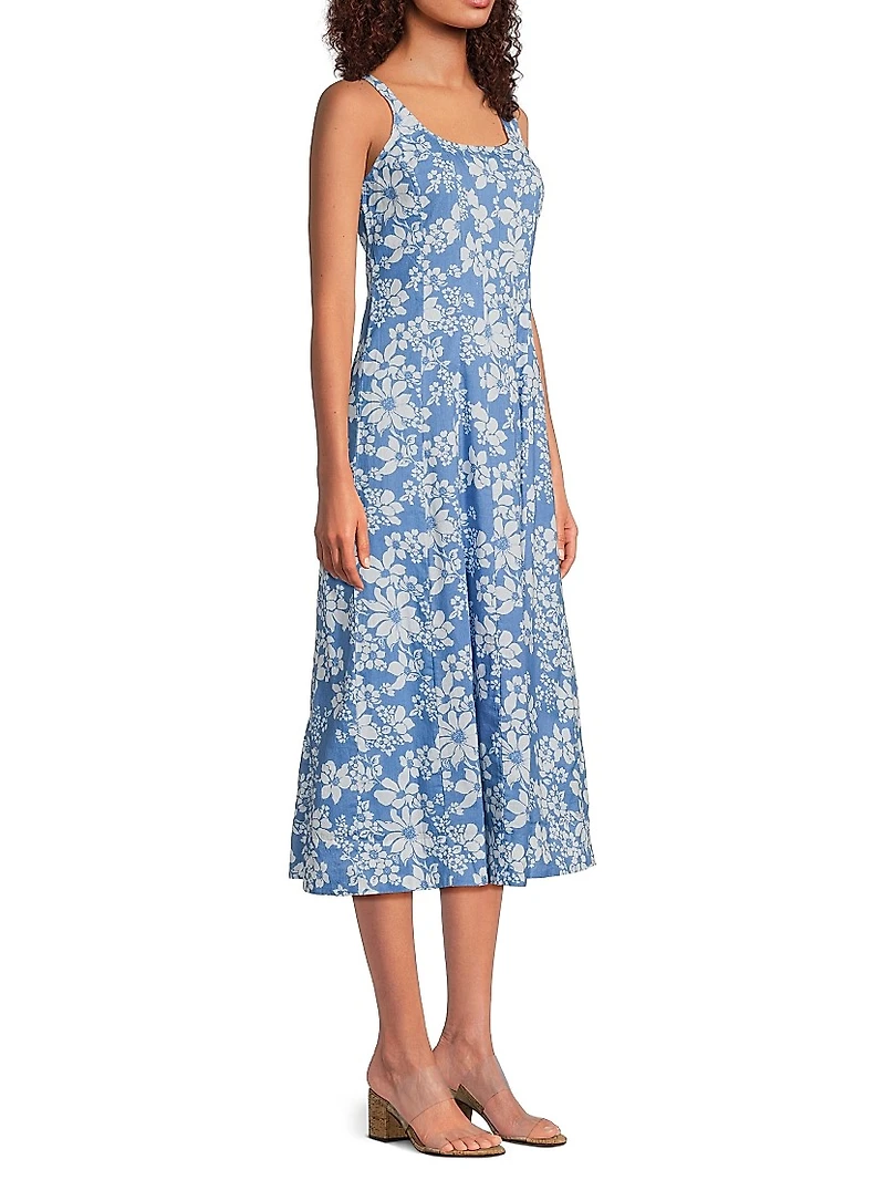 Camillie Floral Midi-Dress