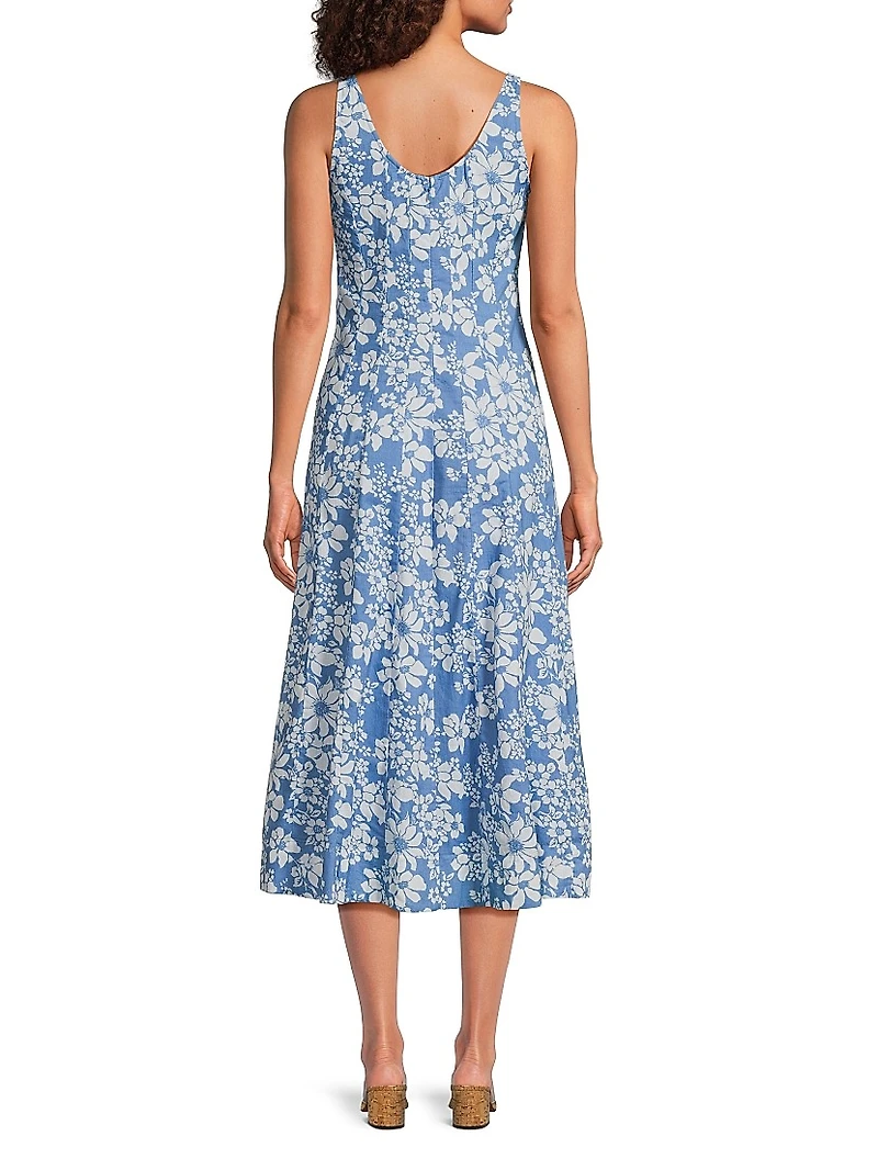 Camillie Floral Midi-Dress