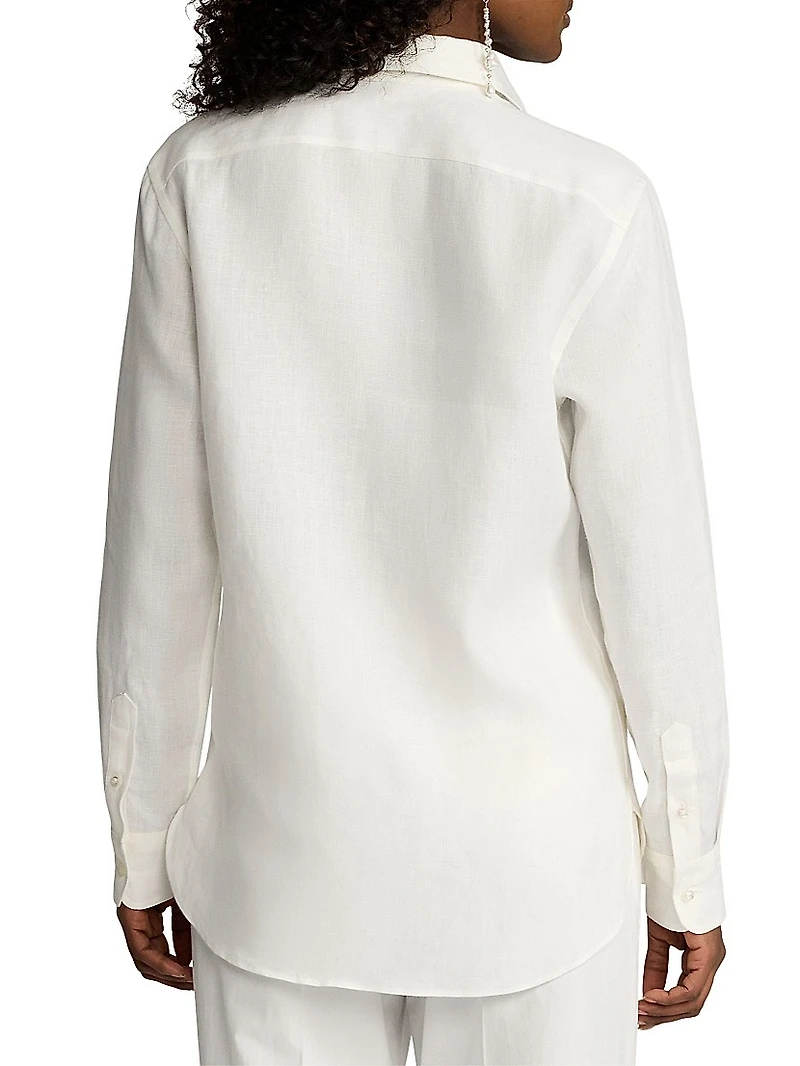 Linen Button-Up Shirt