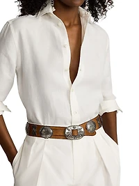 Linen Button-Up Shirt