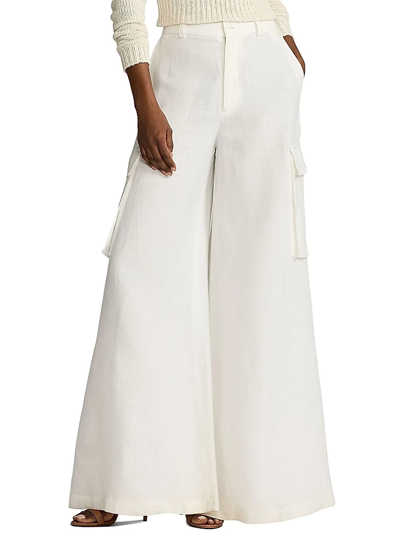 Classic Linen Cargo Pants