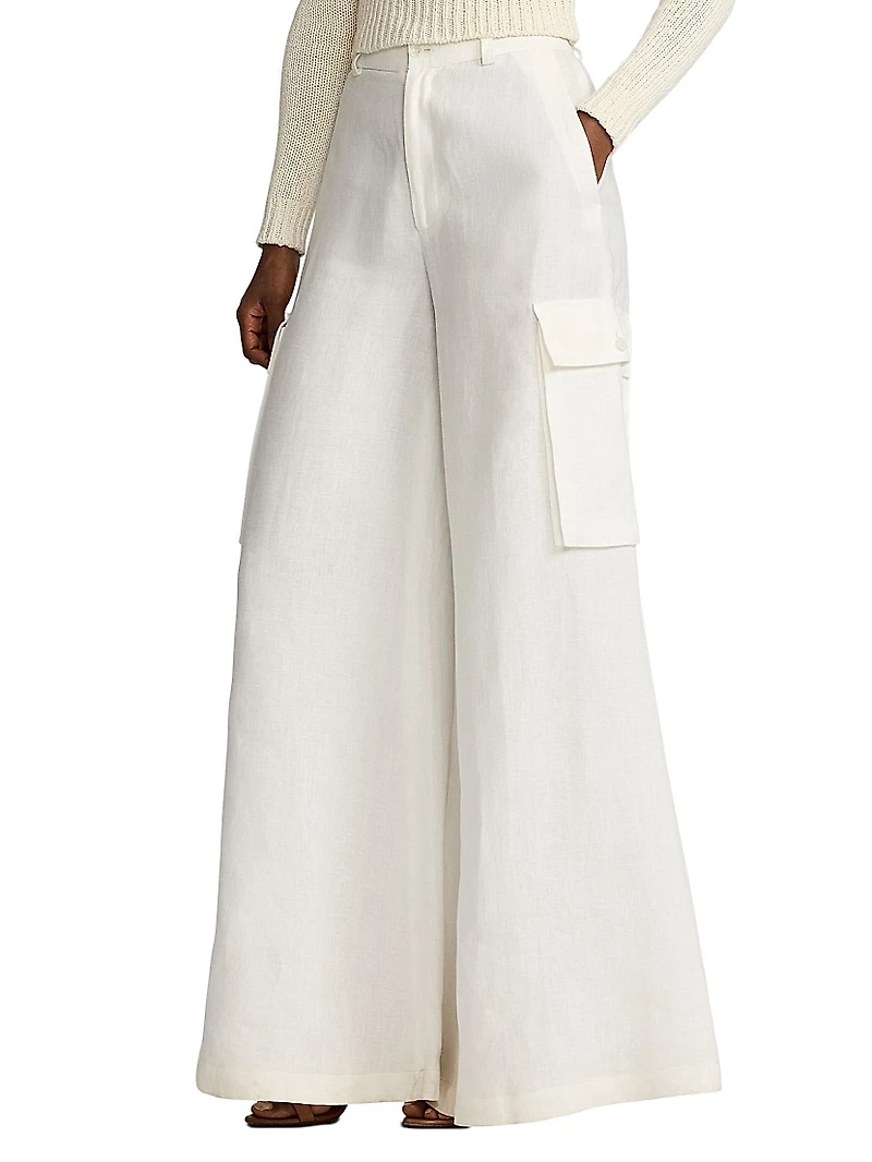 Classic Linen Cargo Pants