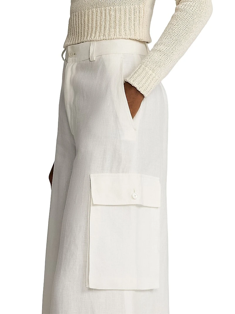 Classic Linen Cargo Pants