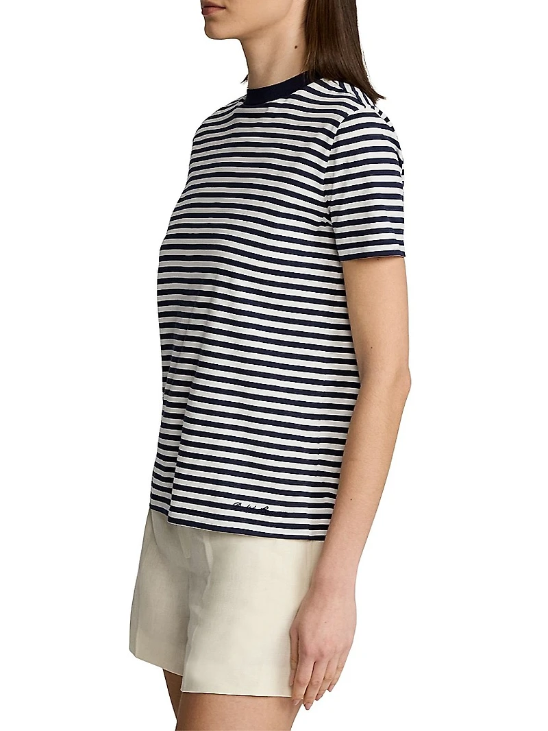 Hallie Striped Crewneck T-Shirt