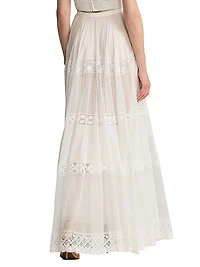 Cotton-Silk Voile Maxi Skirt