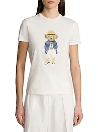 Cowboy Polo Bear Cotton T-Shirt