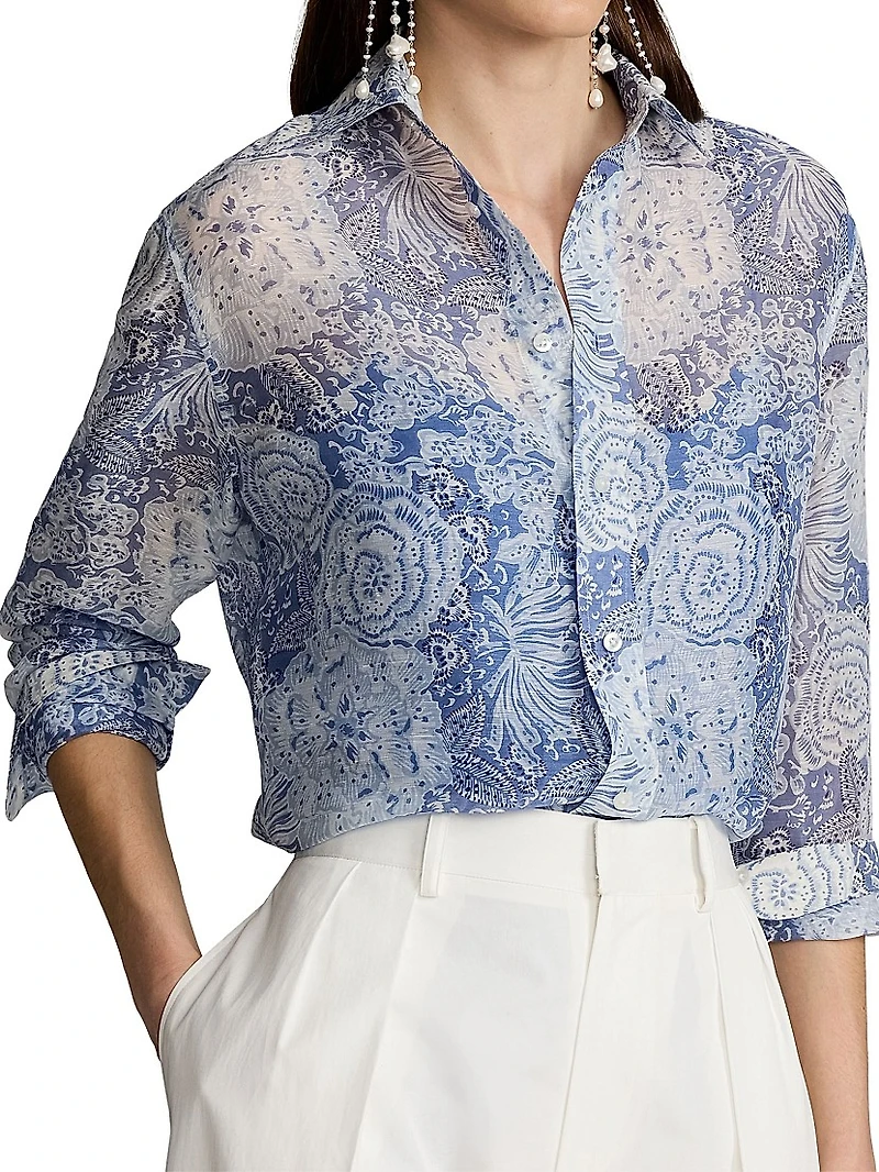 Adrien Gauze Relaxed-Fit Shirt