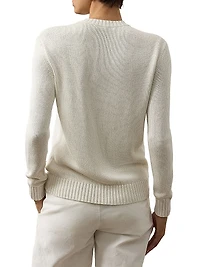 Hamptons Spring Polo Bear Lofty Silk Sweater