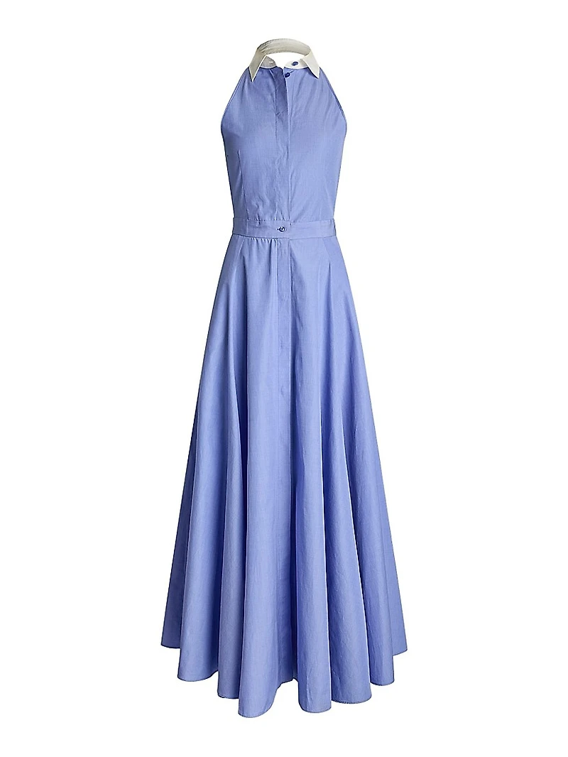Eldred Cotton Halter Maxi Dress
