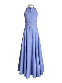 Eldred Cotton Halter Maxi Dress