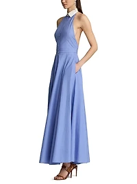Eldred Cotton Halter Maxi Dress