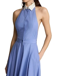 Eldred Cotton Halter Maxi Dress