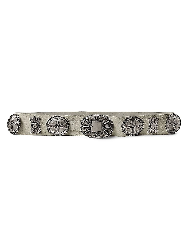 Concho Suede Belt