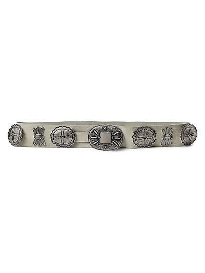 Concho Suede Belt