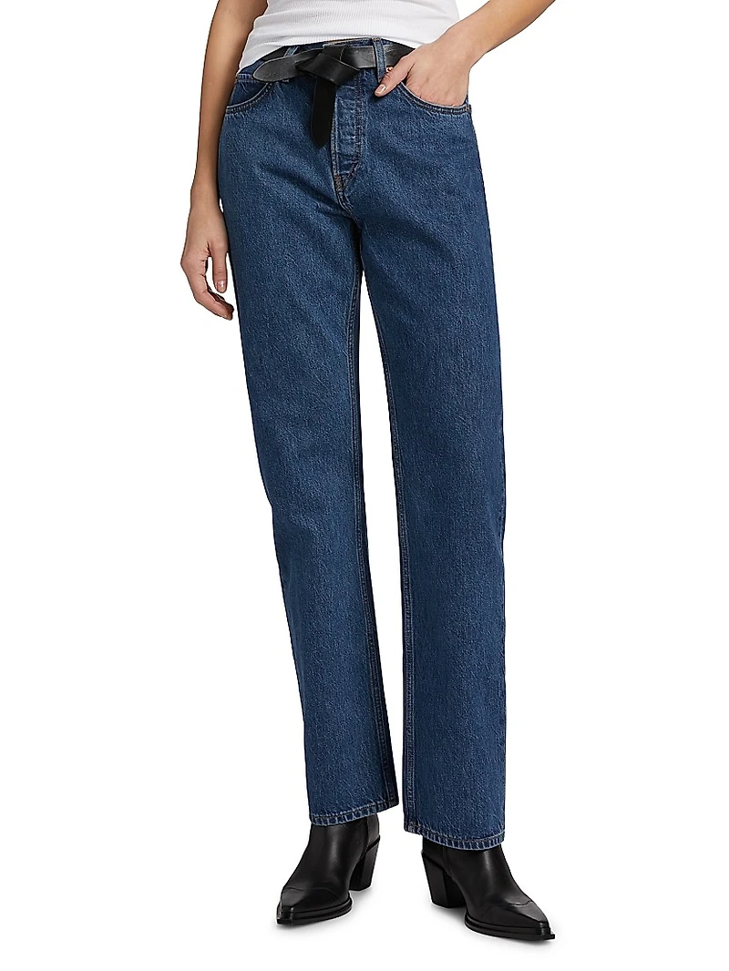 90s High-Rise Straight-Leg Jeans