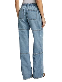 Beach Drawstring Relaxed-Fit Jeans