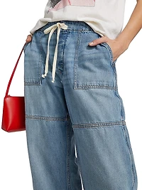 Beach Drawstring Relaxed-Fit Jeans