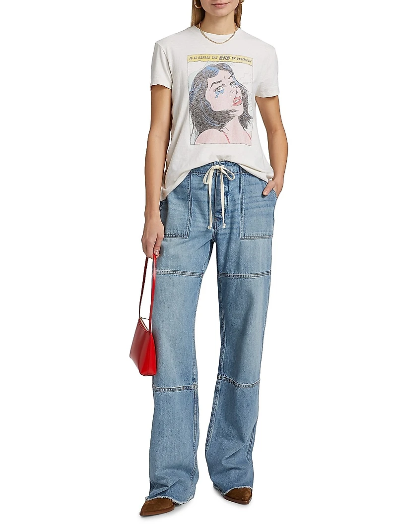Beach Drawstring Relaxed-Fit Jeans