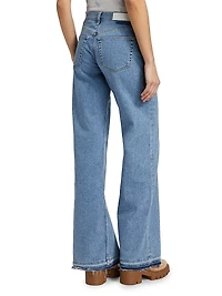 Mid-Rise Wide Leg Jeans