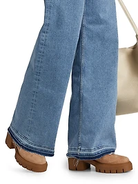 Mid-Rise Wide Leg Jeans