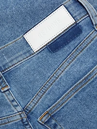 Mid-Rise Wide Leg Jeans