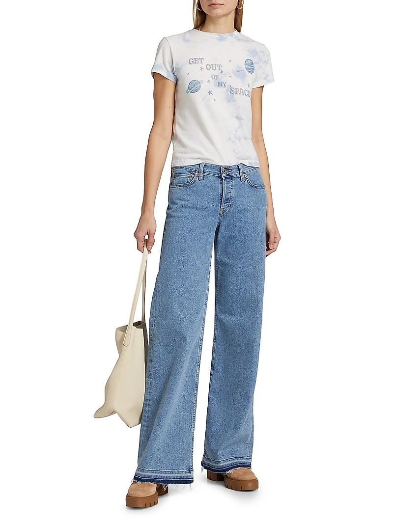 Mid-Rise Wide Leg Jeans
