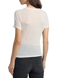 Tiny Cherries Graphic Cotton-Blend T-Shirt