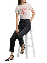 Tiny Cherries Graphic Cotton-Blend T-Shirt