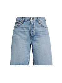 `90s Comfy Denim Boyfriend Shorts