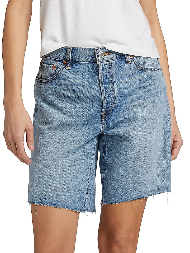 `90s Comfy Denim Boyfriend Shorts