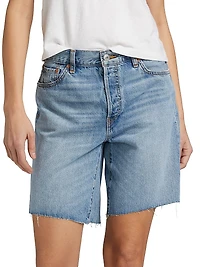 `90s Comfy Denim Boyfriend Shorts