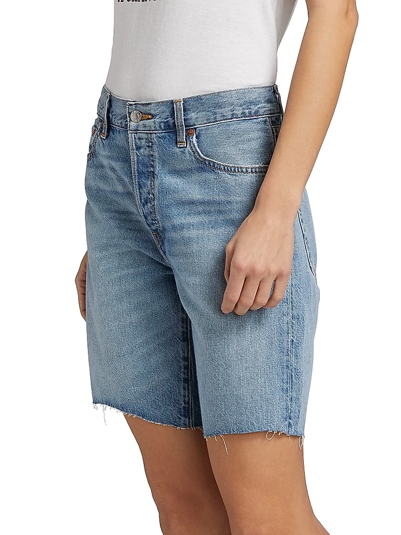 `90s Comfy Denim Boyfriend Shorts