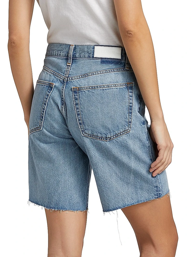 `90s Comfy Denim Boyfriend Shorts