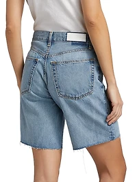 `90s Comfy Denim Boyfriend Shorts