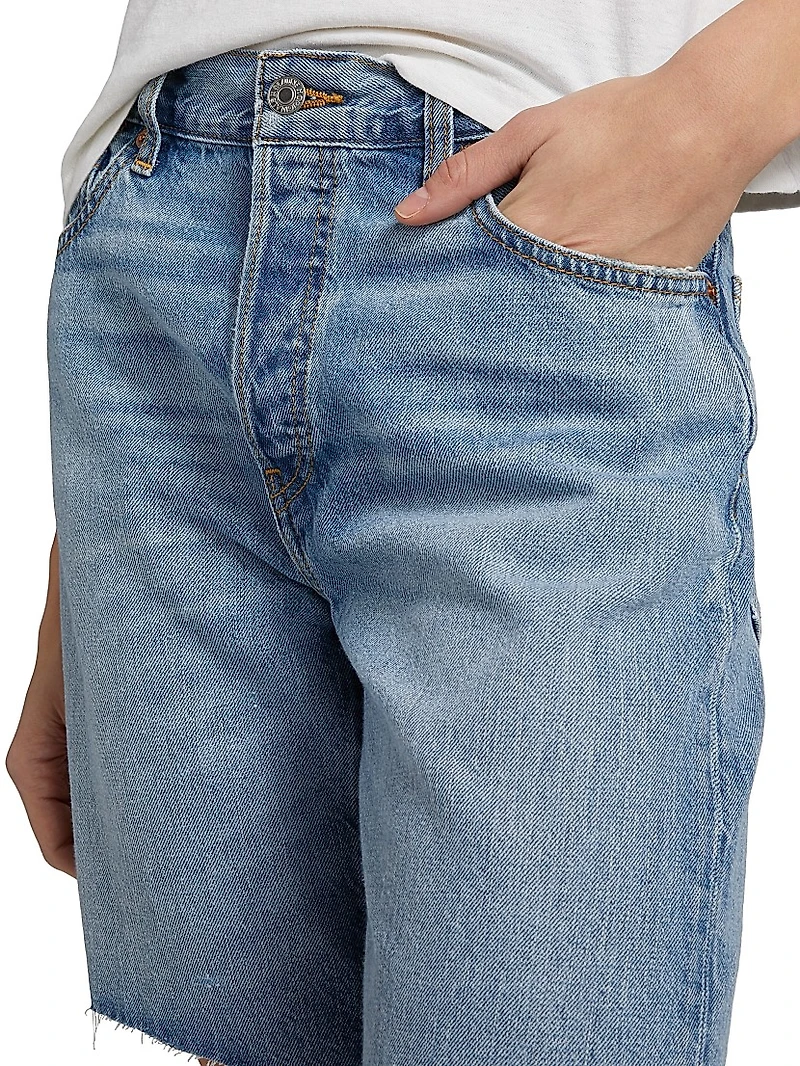 `90s Comfy Denim Boyfriend Shorts