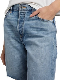 `90s Comfy Denim Boyfriend Shorts