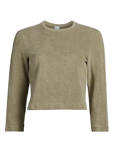 Cotton Terry Boxy-Fit T-Shirt