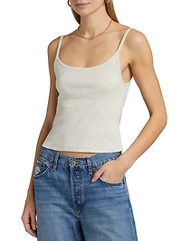 Jolie Pointelle Organic Cotton Tank