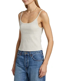 Jolie Pointelle Organic Cotton Tank