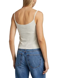 Jolie Pointelle Organic Cotton Tank