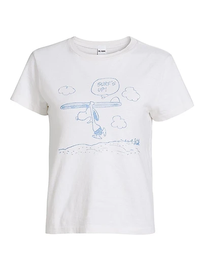 Peanuts Snoopy Graphic Classic Cotton T-Shirt