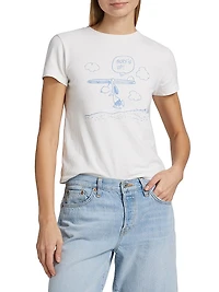 Peanuts Snoopy Graphic Classic Cotton T-Shirt