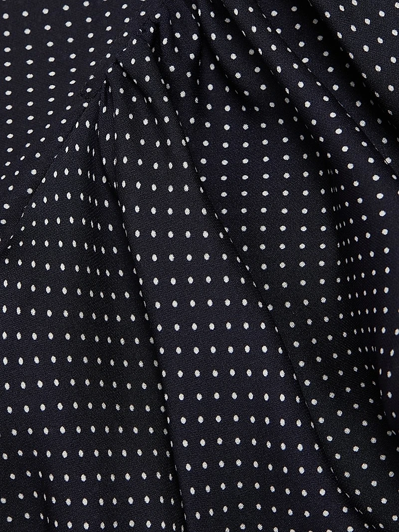 Gillian Polka Dot Silk Top