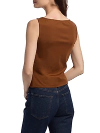 Ruched Sleeveless Top